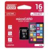 Goodram microSDHC 16GB Class 10 Memory Card + SD Adapter