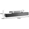 HP LCD Speaker Bar NQ576AA – USB Monitor Sound Bar – vue 2