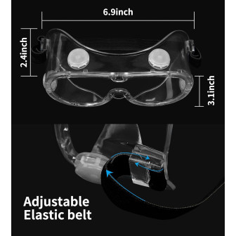 Lunettes-masques de protection anti-buée – écran panoramique