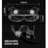 Lunettes-masques de protection anti-buée – écran panoramique