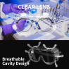 Lunettes-masques de protection anti-buée – écran panoramique