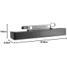 HP LCD Speaker Bar NQ576AA – barra de sonido USB para monitor