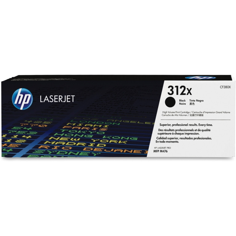 Toner HP 312X noir CF380X haute capacité ~4 400 p.