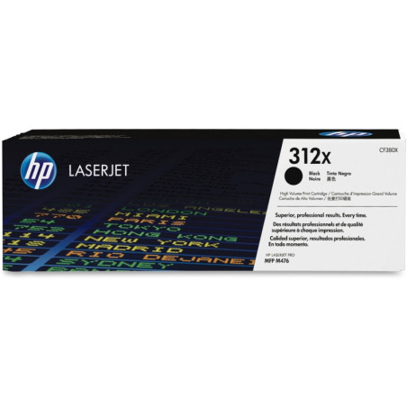 Toner HP 312X noir CF380X haute capacité ~4 400 p.