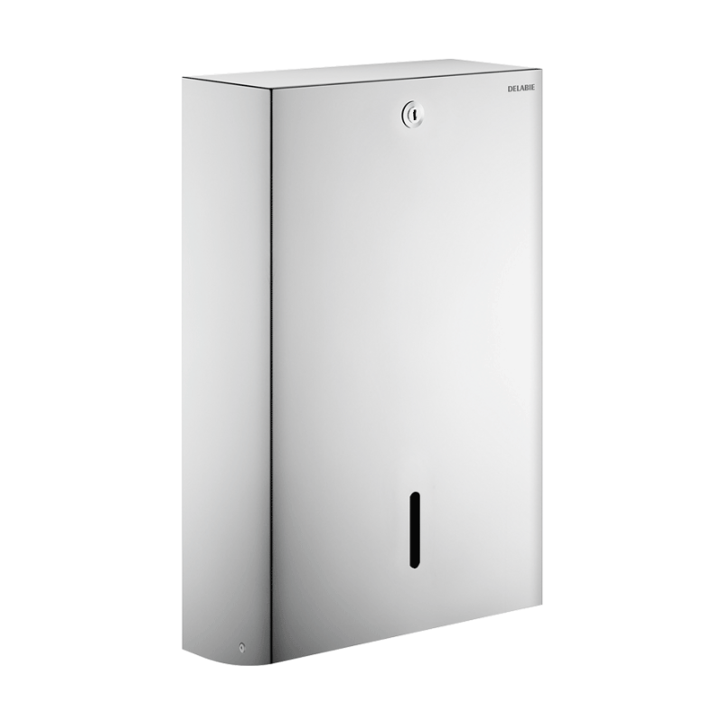 Distributeur mural d'essuie-mains DELABIE 6601 – Inox poli brillant